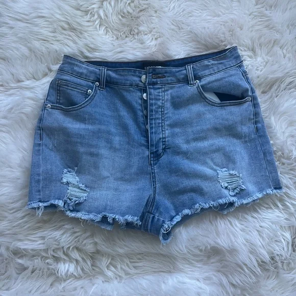 Denim stretch shorts - Picture 3 of 4